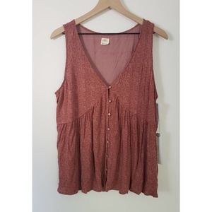 O'Neill Red Short Sleeve Top